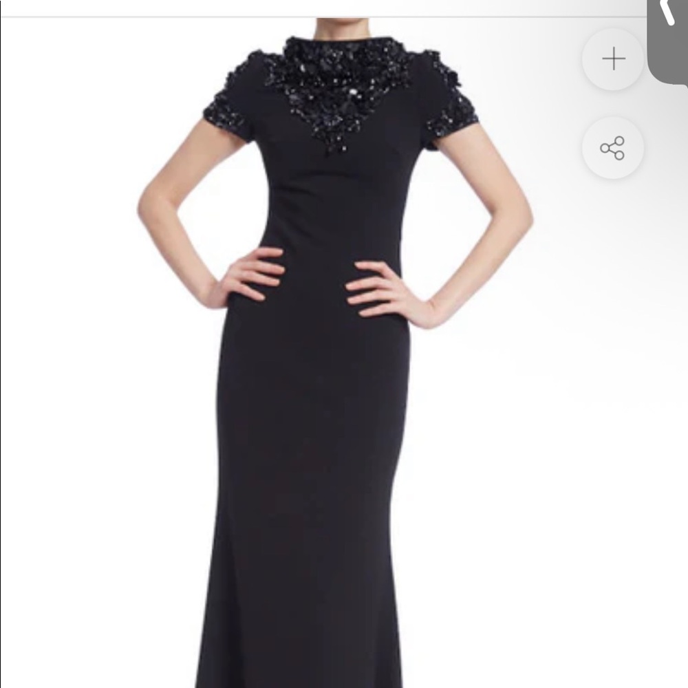 Black embellished gown